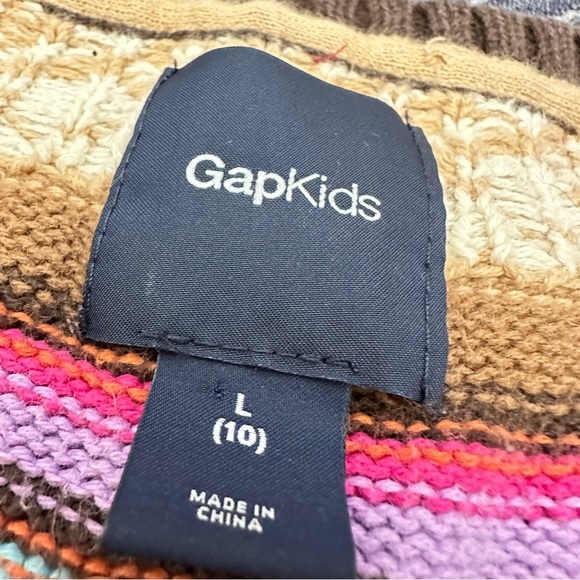 Gap Kids Cotton Stripe Pattern Dress, L - Picture 7 of 7
